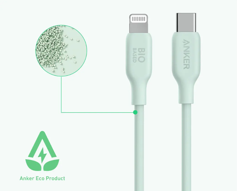 Anker推出环保USB-C线缆：融入多种植物材料